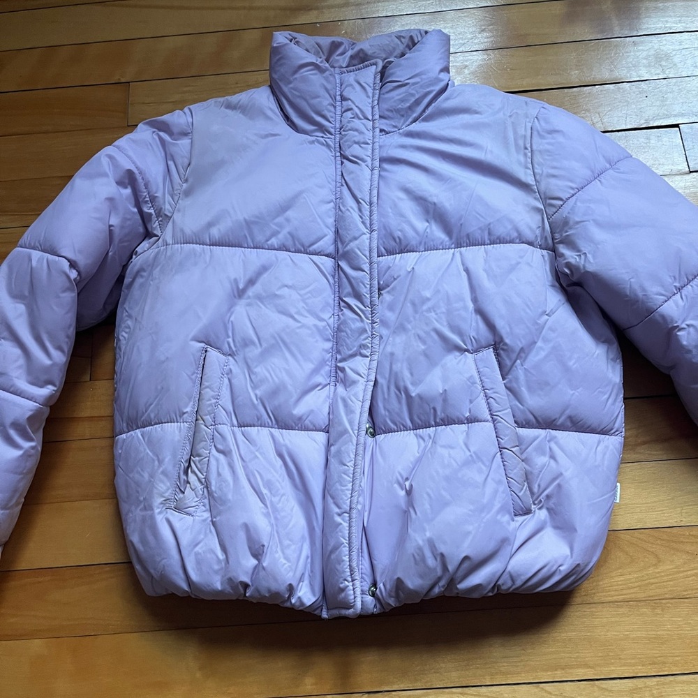 Garage Lavender Puffer Coat